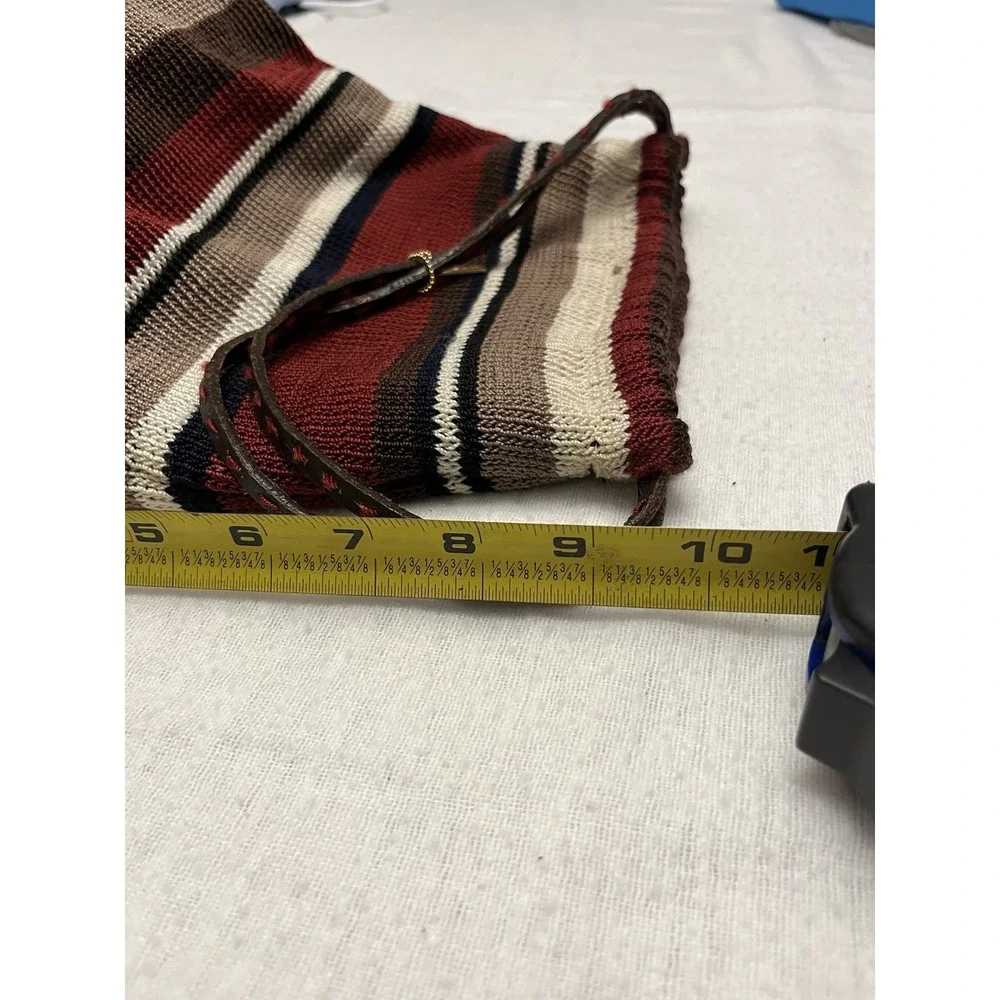 The Sak Elliott Lucca Multi-Color Striped Hand-Crocheted Hobo Shoulder Bag